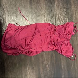 Maroon sparkly dress